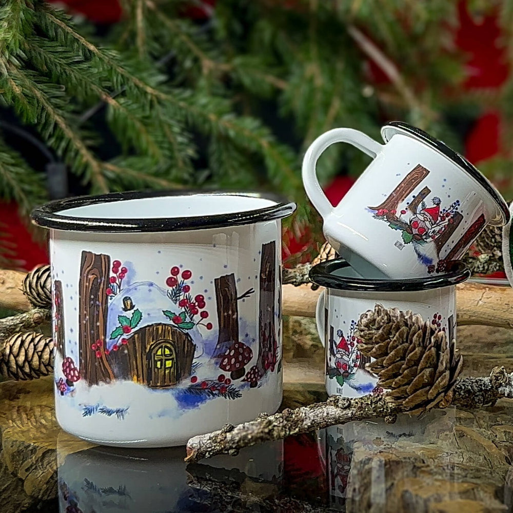 Noël dans les bois - Mug en métal émaillé 